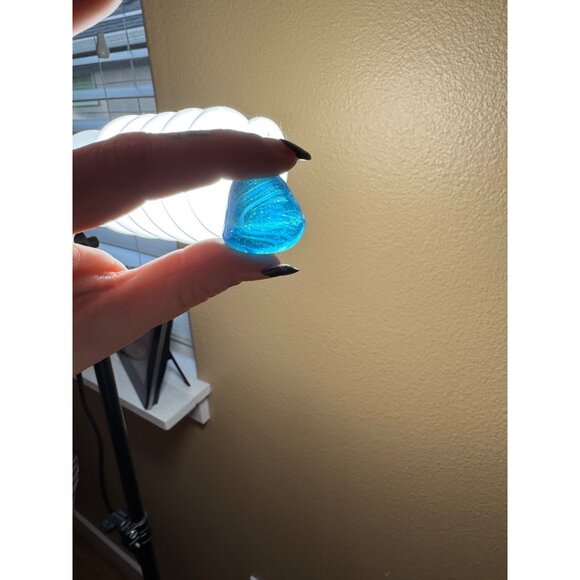 Christmas Gumdrops Art Glass Assorted Blue & Green Glass  Holiday Glass Candy - Picture 1 of 7